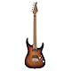 EART 6-Saiten Solid Body E-Gitarre EYP-OMNI24 Geröstet Bookmatched Mahagoni Body Artones-Hh-Y Pickup Set für kreative junge Musiker(Sunburst)