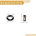 Partuto Fuel Injector Seal O Ring - Car O-Ring Rebuild Repair Kit - for BMW 325Ci 2001-2006 NBR Rubber Black - 6 Sets