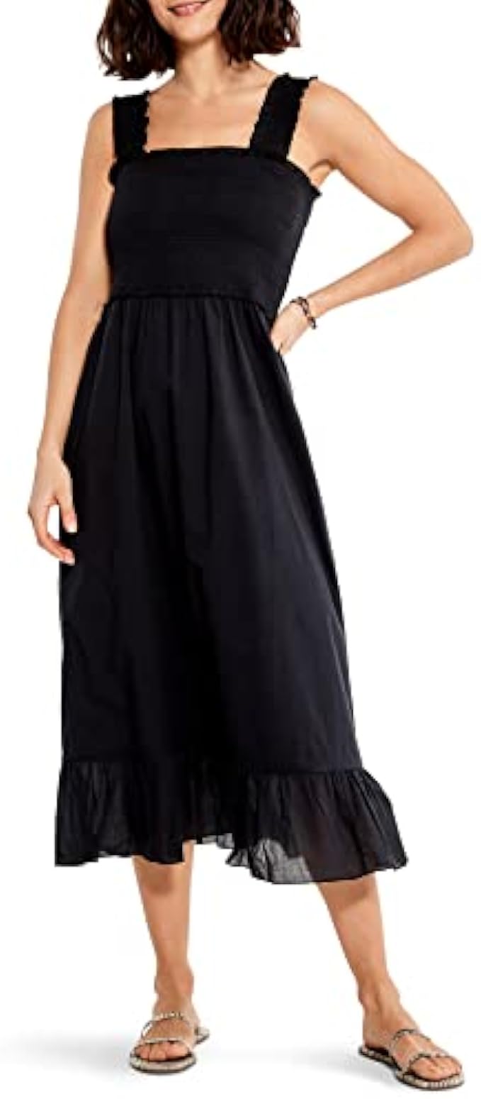 NIC+ZOE Women's Cotton Lawn Smocked Dress