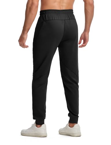 TBMPOY Men's Sweatpants with Zipper Pockets Lightweight Joggers Slim Fit Athletic Pants for Track Running Workout2