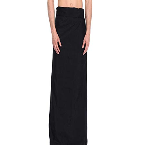 Men's Pure Cotton Lungi Sarong Mundu Dhoti Kaili India Ethnic Dress Solid Colors (Black)2