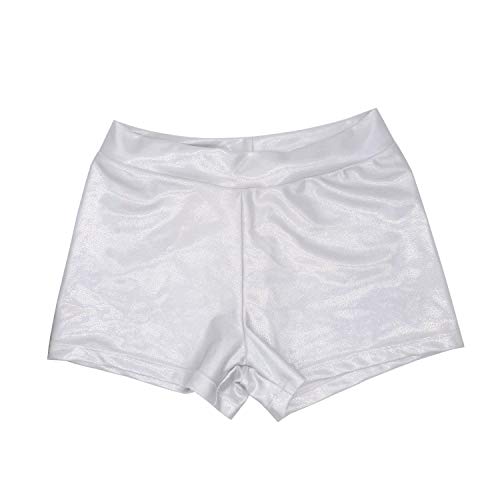 Girls Dance Short Gymnastics Athletic Shorts Sparkle Glitter Tumbling Bottoms2