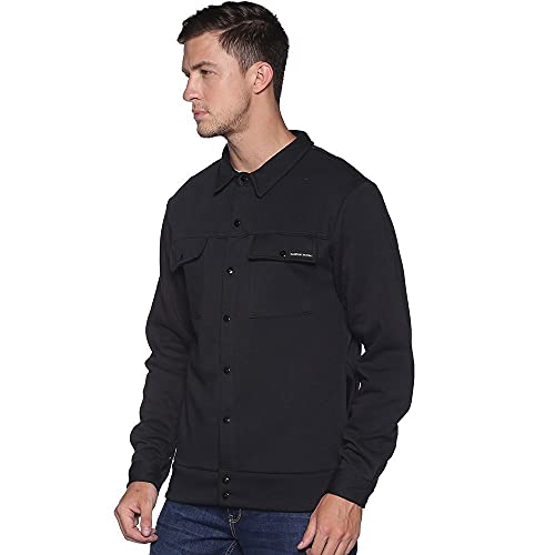 Image of Campus Sutra Men Cotton Collared Neck Sweatshirt