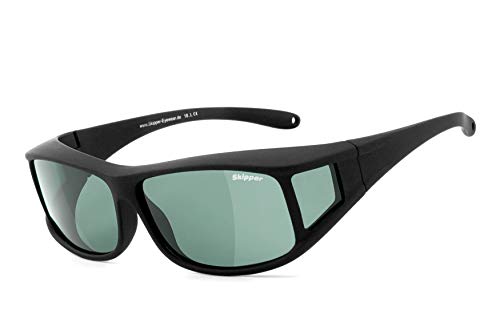 KAPVOE Überzieh Sonnenbrille UV400 - Übergroße Quadratische Brille Für Brillenträger