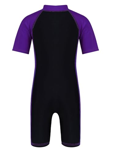 Kids Boys Girls One Piece Swimsuit Rash Guard Shorty Wetsuit UPF 50+ Sun Protection Bathing Suit2