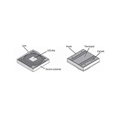 XLamp Cree XPE Emitter - Cool-White 5000K Pack of 3