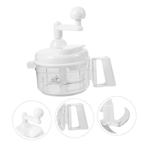 Procesador manual de alimentos con cuchillas de acero inoxidable miniatura 2