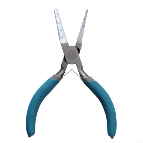 Professional Wire Winding Pliers with Scale and Double Square Mouth for Jewelry Making and Precise Wire Looping Tasks