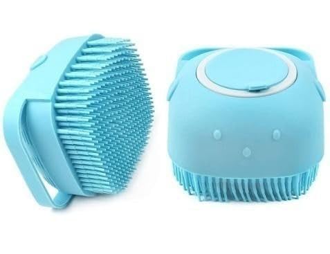Silicone Brush with Shower Gel Dispenser, Mud & Dirt Remover with Soft Silicone Bristle with Non-toxic Brushes Pack of 1 (Multi Colour)-image-17