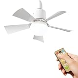 20.5 Pulgadas Ventilador de Techo con Luz, 40W Abanicos de Techo con Control Remoto 3 Colores Regulable, 3 Velocidades,...
