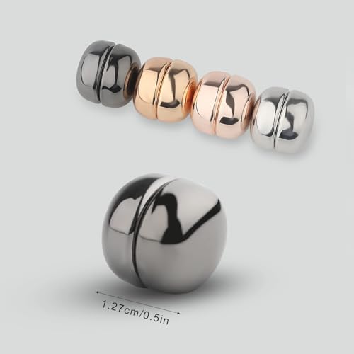 Round Metal Plating Magnetic Hijab Clip Safe Hijab Brooch Luxury Accessory No Hole Pins Brooch Magnet for Muslim Scarf Women