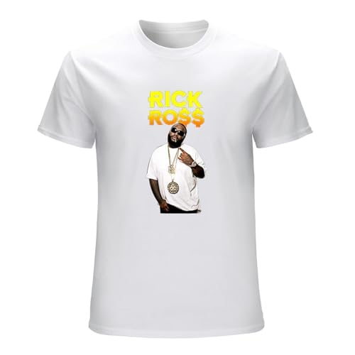 Photo de Men's Rick Ross Graphic Tee Printed Top S T-Shirts White 3XL