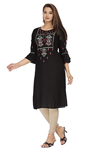 Image of Chahit Women's Rayon Straight Kurta