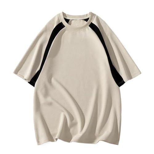 T-shirt vintage américain homme fin de la transpiration avec ce top ample col rond