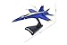 Postage Stamp F/A-18C Hornet Blue Angels – 1/150 Scale Die-Cast Metal Jet Model with Display Stand – Officially Licensed USA Navy Collectible Aircraft for Adults Ages 14+