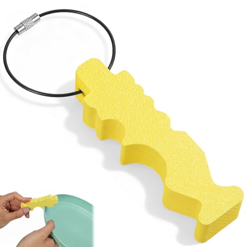 Tweruna Repair Tool for Disc Golf, Flying Disc Maintenance Tools Accessory for Training Competitions, Disc Golf Scratch Stains Fix Tool for Scratch Stains Repair Polishing(Yellow)