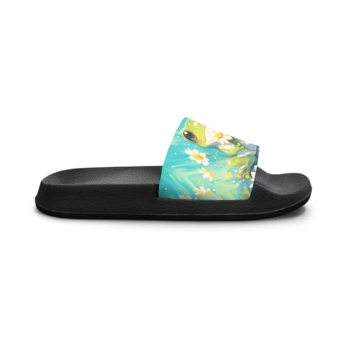 Image of Boy & Girls Slide Sandals Kids Shower Shoes Non Slip Summer Slippers Beach Sandals