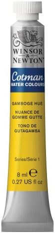 Winsor & Newton 303266 Cotman 8ml Water Colour Tube - Gamboge Hue