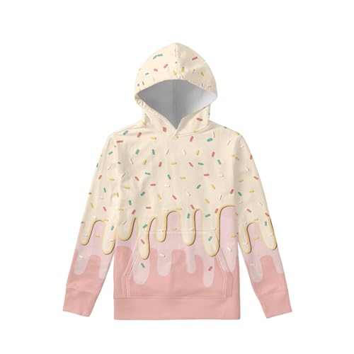 Image of Coloranimal Unisex Girls and Boys Long Sleeve Hoodies Hoody Athletic Pullover Sweatshirts Tops Age 6-16year