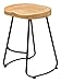 Creative barstools, kutego żelaza wysoka stołek, stołek retro bar, czarna konstrukcja ramy, może znieść 330 funtów, odpowiedni do licznika, kuchnia, wysokość siedziska Rozmiar: 18/26 / 30