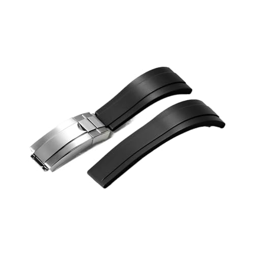 [ȓX] SrvXgbv bNXɓK Fit For GMTɓK fCgiɓK Tu}[iɓK _Co[VRrvoh p 20mm uXbgxg(Black-Silver,20mm Withlogo)