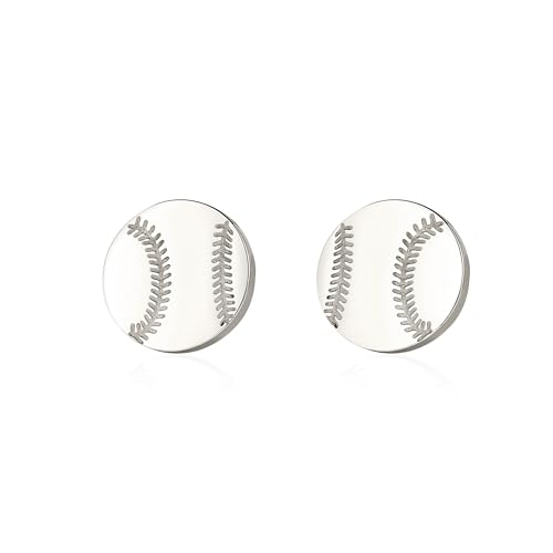 Stainless steel Soccer Ball/Football/Baseball/Basketball Earrings Game Day Studs Sports Gift College Sports Earrings