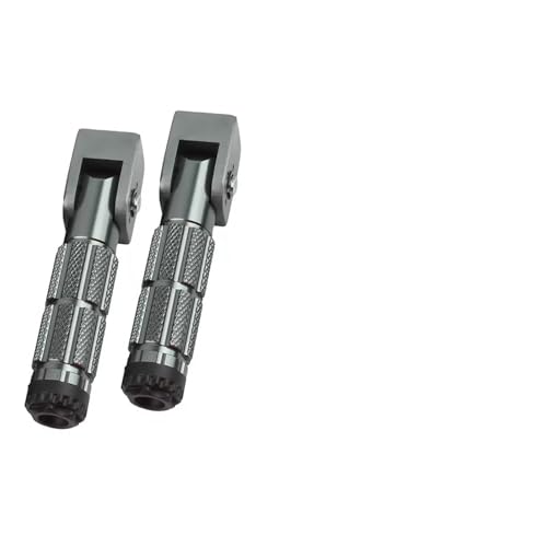 バイク ステップペダル 1組のオートバイペダルフット電動モーター折りたたみ式ペグ子供用折りたたみスクーターと電動バイク用(グレー)