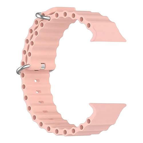 Image of ACM Watch Strap Slide 42mm 44mm 45mm 46mm 49mm Silicone Smart Belt Compatible with Boat Wave Elevate Smartwatch Classic Band Creame