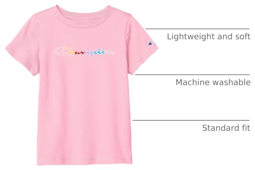 Image of Champion Girl's T-Shirt, Kids' Tee, Cotton Tee, Multiple Graphics