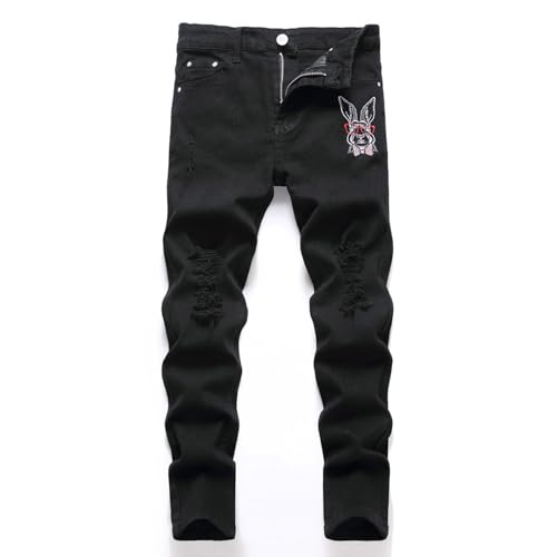 Jeans streetwear garçon au style hip-hop large inspiré de la mode Y2K