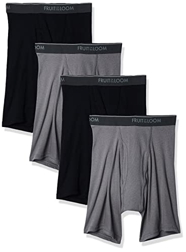 Catálogo para Comprar On-line Boxers Fruit Of The Loom Mexico los mejores 5. 43 Fruit of the Loom 4BB761M Bóxeres Ajustados para Hombre, color Negro / Jaspe, L