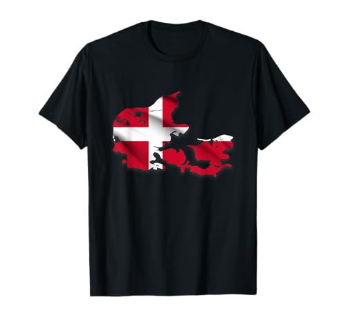 Dänemark Flagge Herren Danmark Damen Dänen Kinder Denmark T-Shirt