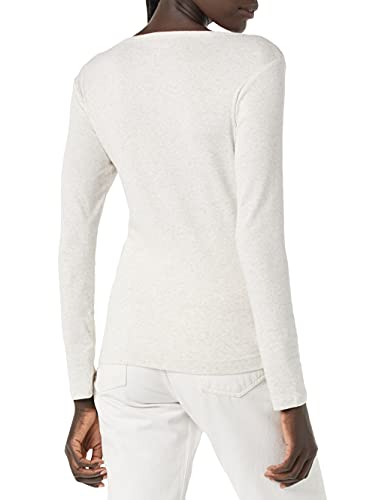 Amazon Essentials Women's Ribbed Knit Long Sleeve Henley Slim Fit T-Shirt2