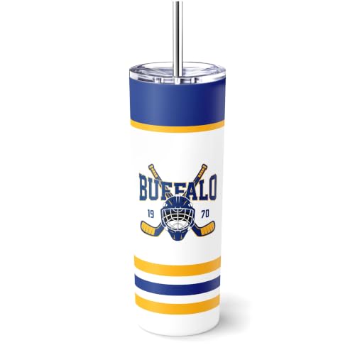 Image of ANTKING Buffalo Tumbler 20oz Travel Mug Custom Name Number Gifts | Stainless Steel Insulated Coffee Cup for Men Women