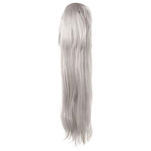 PIXNOR Peruca Cosplay Longa Com Franja Peruca Reta Sintética Halloween Peruca de Cabelo Comprido par