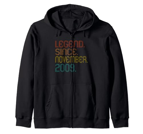 Legend Since November 2009 Birth Of Birthday Gifts Vintage Sudadera con Capucha