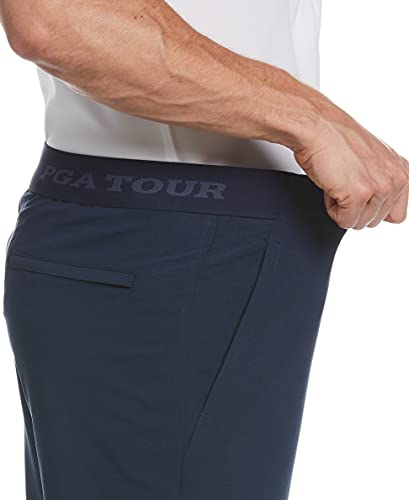 Image of PGA TOUR Men's Exposed Elastic Waistband Dobby Golf Short