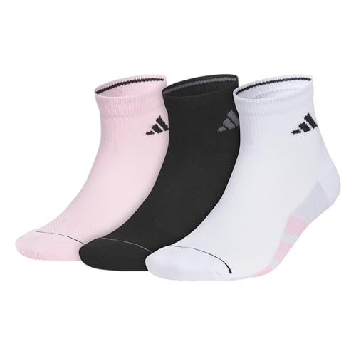 Image of adidas Men's All Day Training Quarter Socks sports performance above the ankle height with cushioning for running (3-Pair)