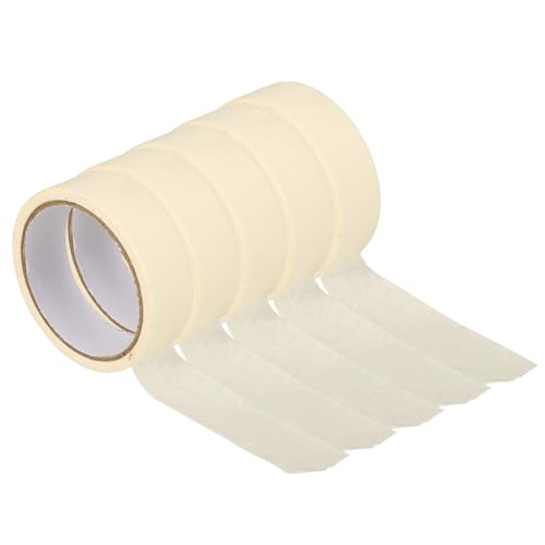 BUGUUYO 5rouleaux Ruban De Masquage Pour Peintres Lot De Adhésif Sans Résidus Mètres Rouleau Ruban De Peinture