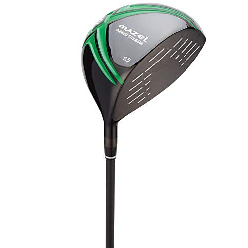MAZEL-Driver-de-Golf-de-Titanio-para-Hombres-diestros-460-CC-Verde-95-Grados-Flex-SR