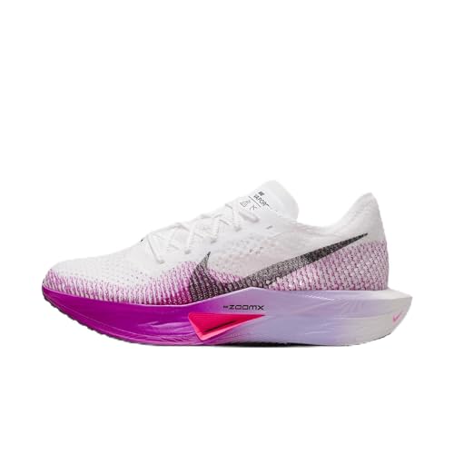 Nike Vaporfly 3 Women's Road Racing Shoes (DV4130-104, White/Vivid Purple/Purple) Size 10