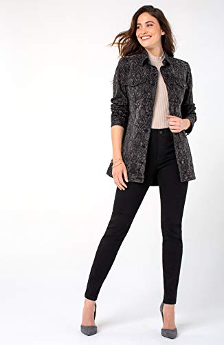 Liverpool Women's Gia Glider Skinny Pull-On High Performance Denim 30" Ins - Black Rinse - 10 #TOP5