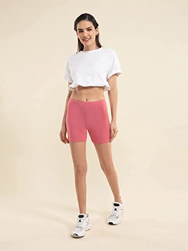 Image of OM SAI LATEST CREATION Poly Spandex Women's Sport Shorts for Regular Fit | Sport Shorts for Workout, Yoga, Running, Exercise, Cycling, Gym Wear for Casual Day (Pack of 2)