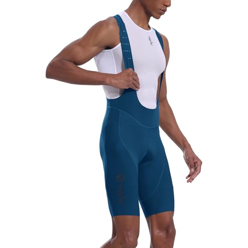 Image of YKYWBIKE Cycling Bibs Men,Elastic Interface Padded Cycling Bib Shorts,Breathable Biking Bib Short Men