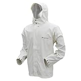 frogg toggs waypoint angler - giacca da uomo impermeabile, resistente, con 4 vie di elasticità, bianco, x-large