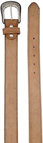 Silverton Men's Tobacco Beige Genuine Leather Western Style Belt2