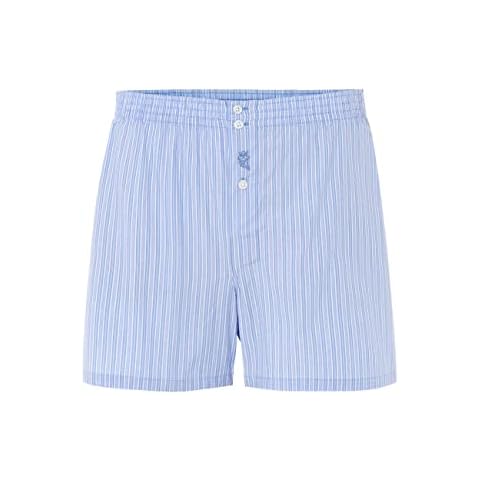 El Búho Nocturno - Striped Poplin Boxer Light Blue 100% Cotton Size 52 (XL) Cover