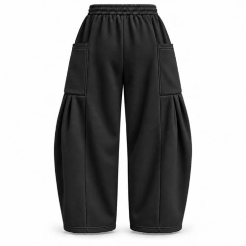 Wide Leg Sweatpants Women Casual Baggy Barrel Harem Pants with Pockets - image 6