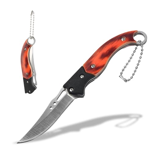 Coltello Pieghevole, Coltello Campeggio, Coltellino Tascabile Multiuso, Coltello Portatile con