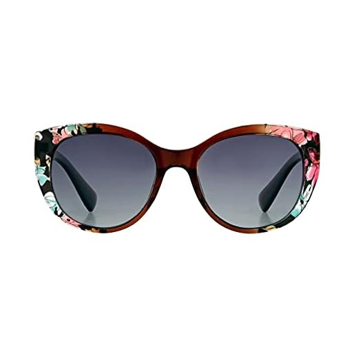Foster Grant Aisha Flowered Women's Cat Eye Polarized Sunglasses